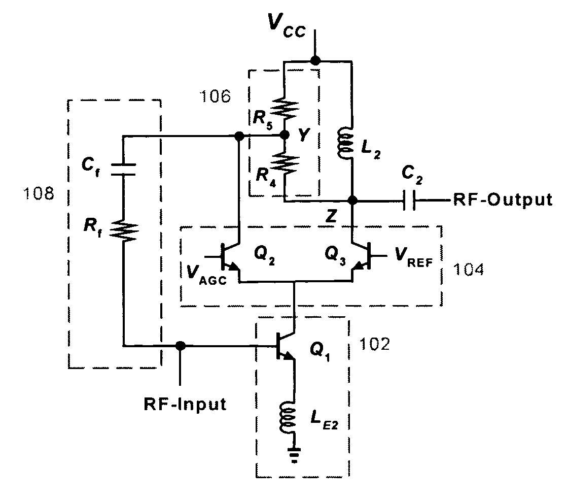 Continuous variable-gain low-noise amplifier