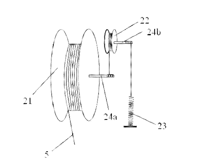 Vine suspending device