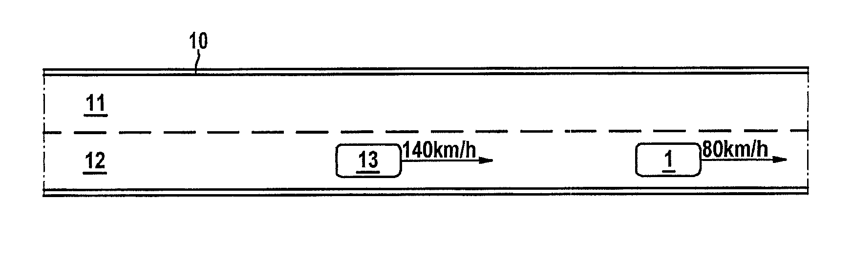 Lane change assistant for optimizing the traffic flow (traffic flow assistant)