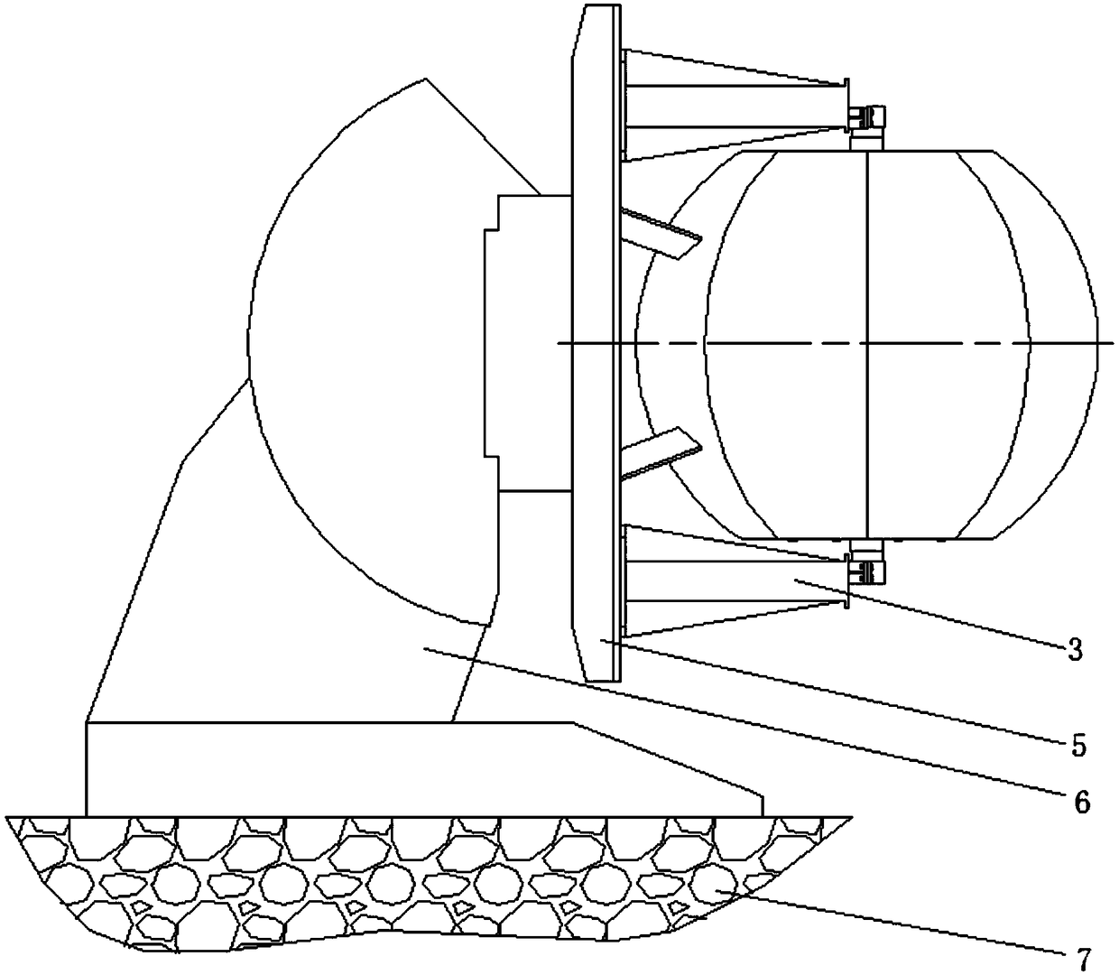 Large-scale spherical shell circular seam welding fixing fixture and method of using its circular seam welding