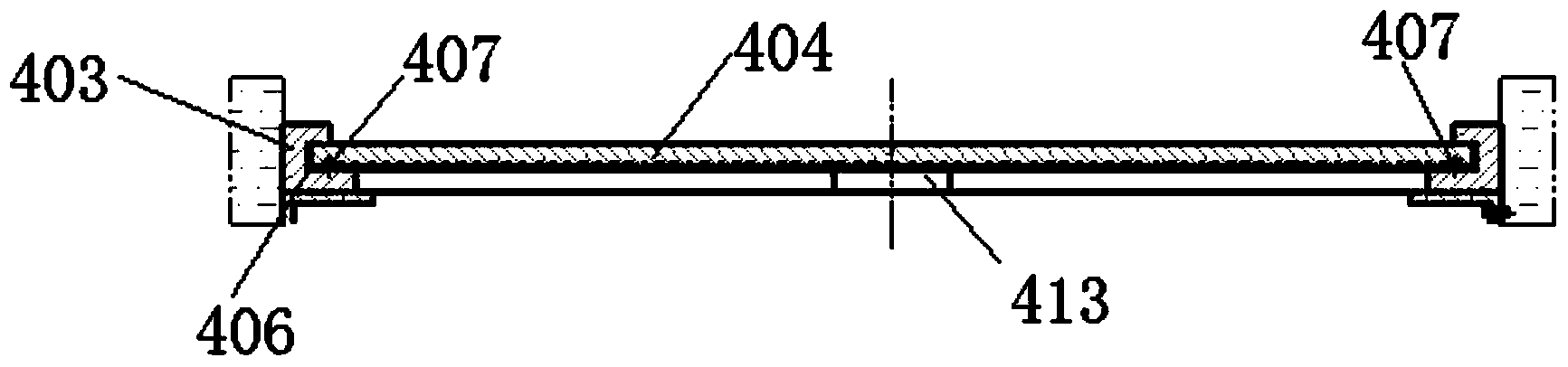 Ascending and descending type height-adjustable overflow plate structure