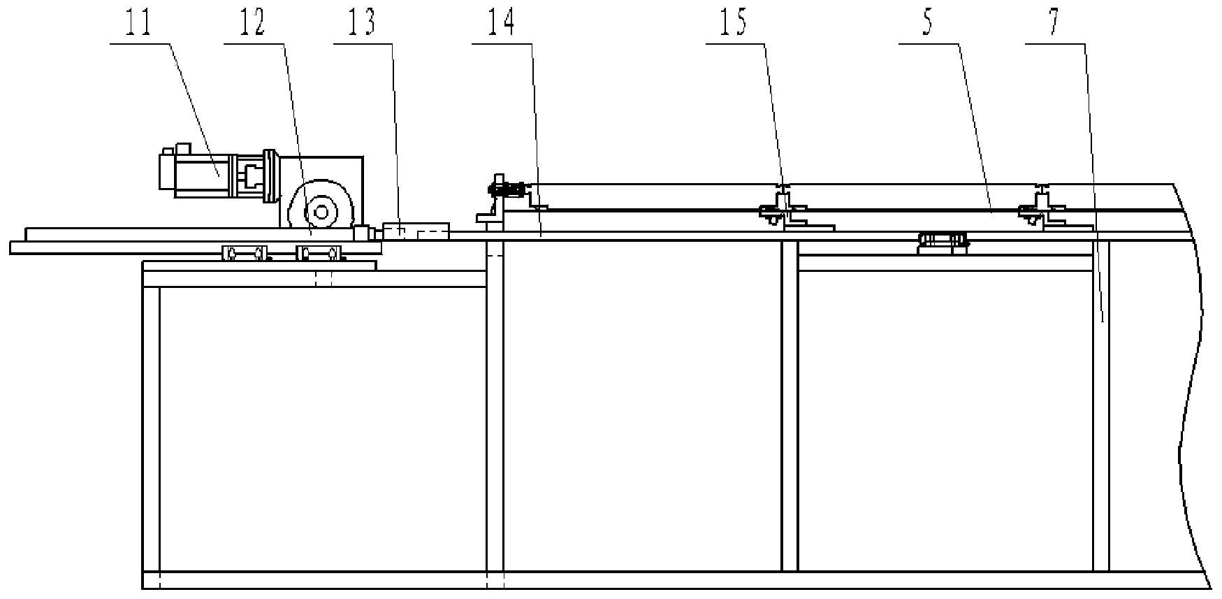 Horizontal die moving and circulating mechanism