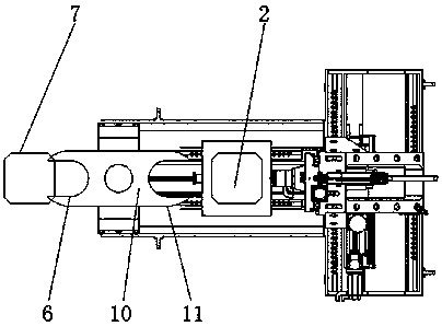 Horizontal machining tool with multi-station switchboard