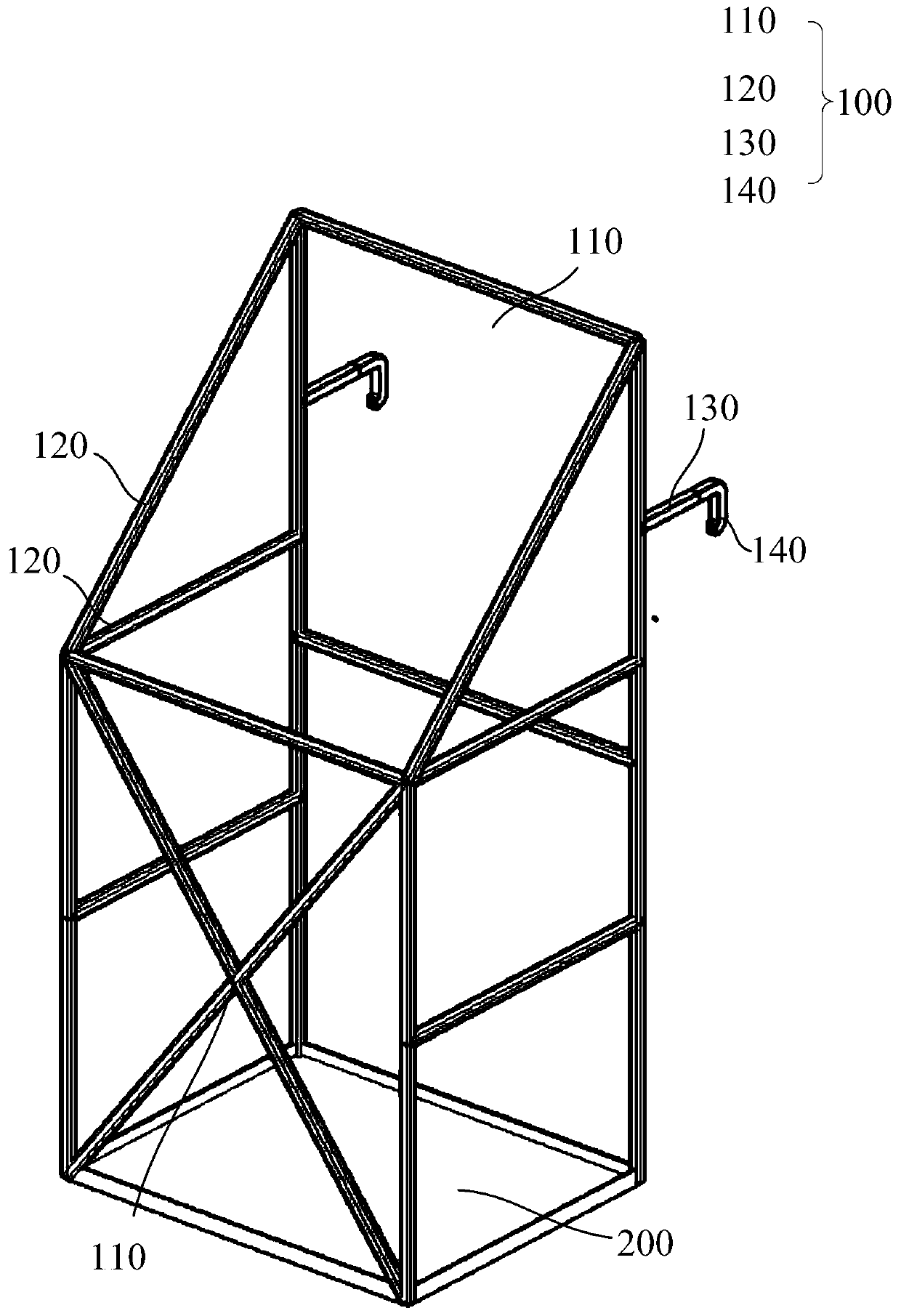 Foldable operating hanging basket