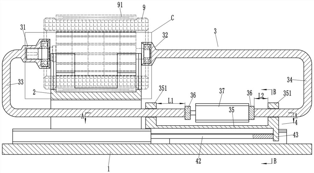 Rotor and stator unsheathing device