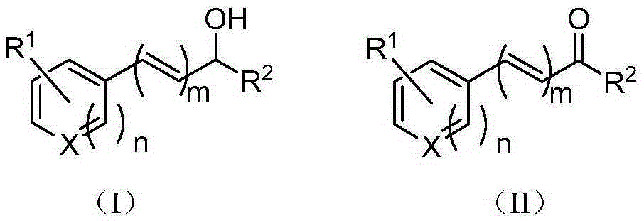 Method for preparing aldehyde/ketone by catalyzing alcohol oxidation with ferric salt