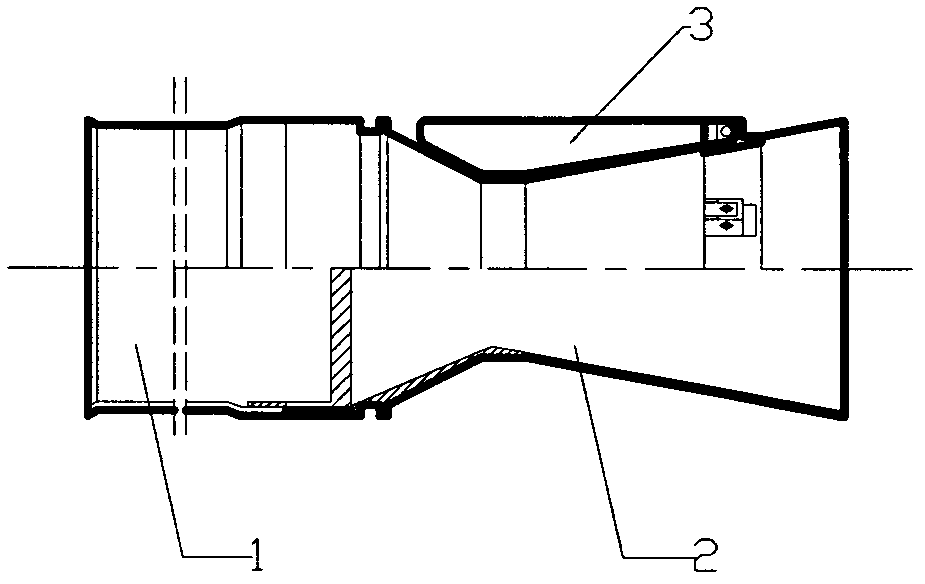 Large-caliber supersonic target projectile for testing or training