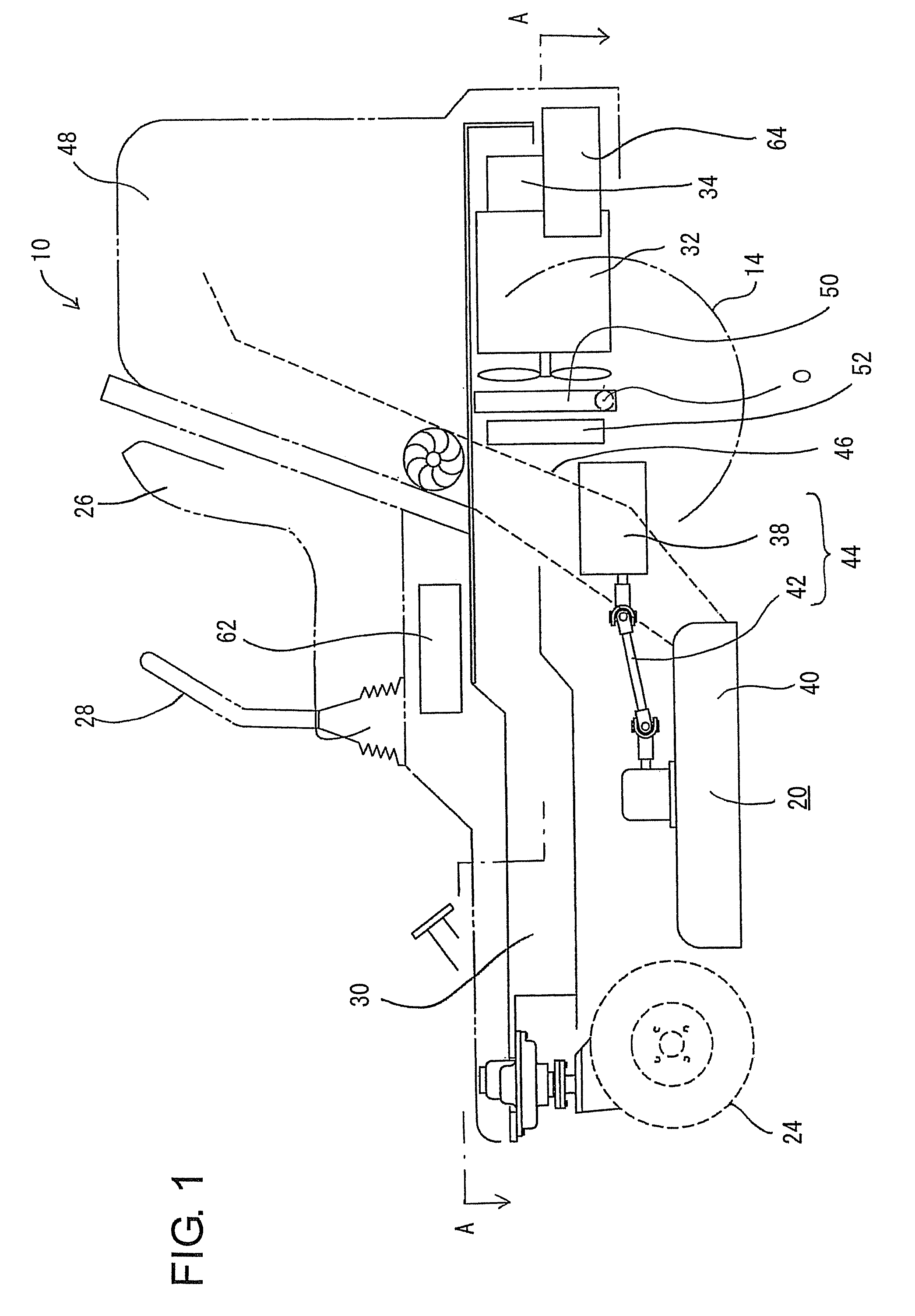 Riding lawnmower vehicle