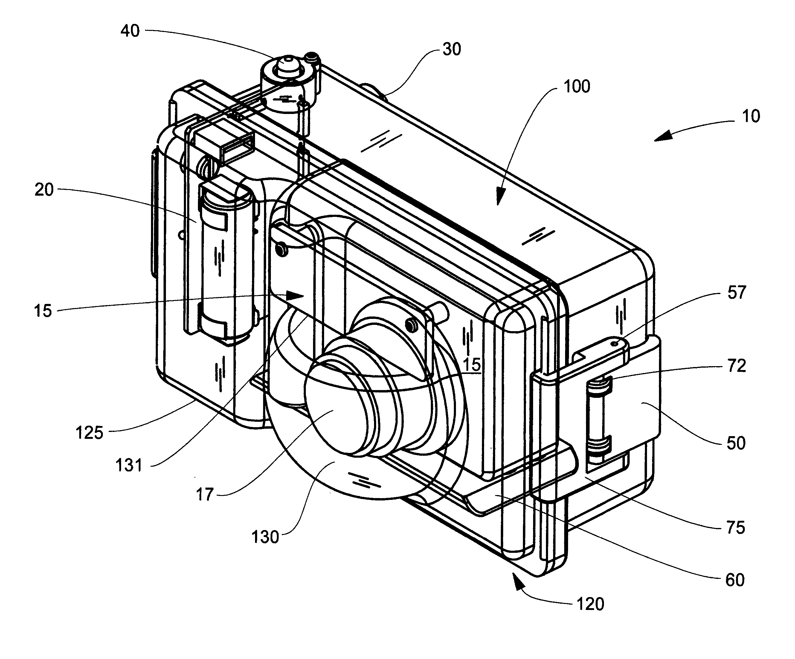 Underwater adaptive camera housing