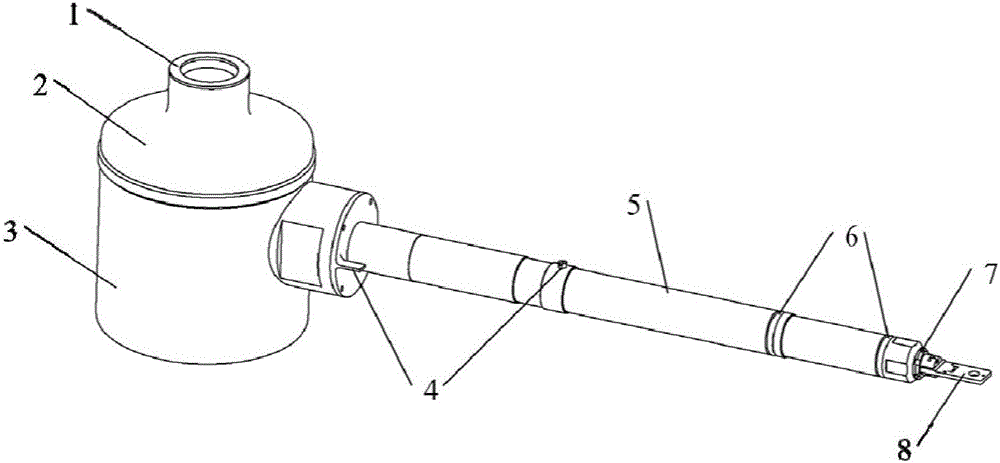 Whole-temperature-range thermoelectric-field transmission electron microscope in-situ sample rod