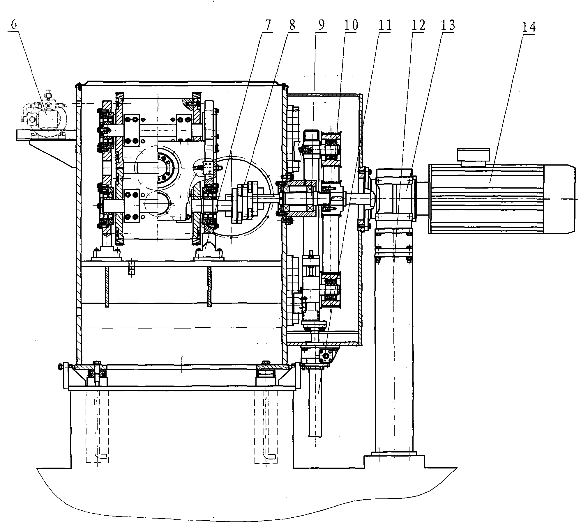 Non-impact net shaking device