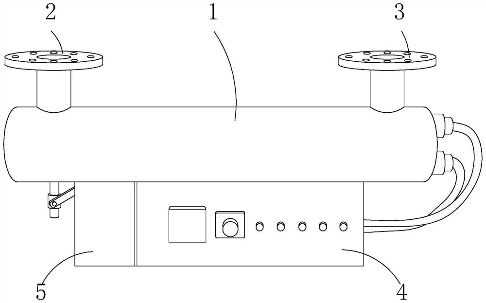 A liquid-controlled self-drainage type sterilizing and disinfecting water purifier