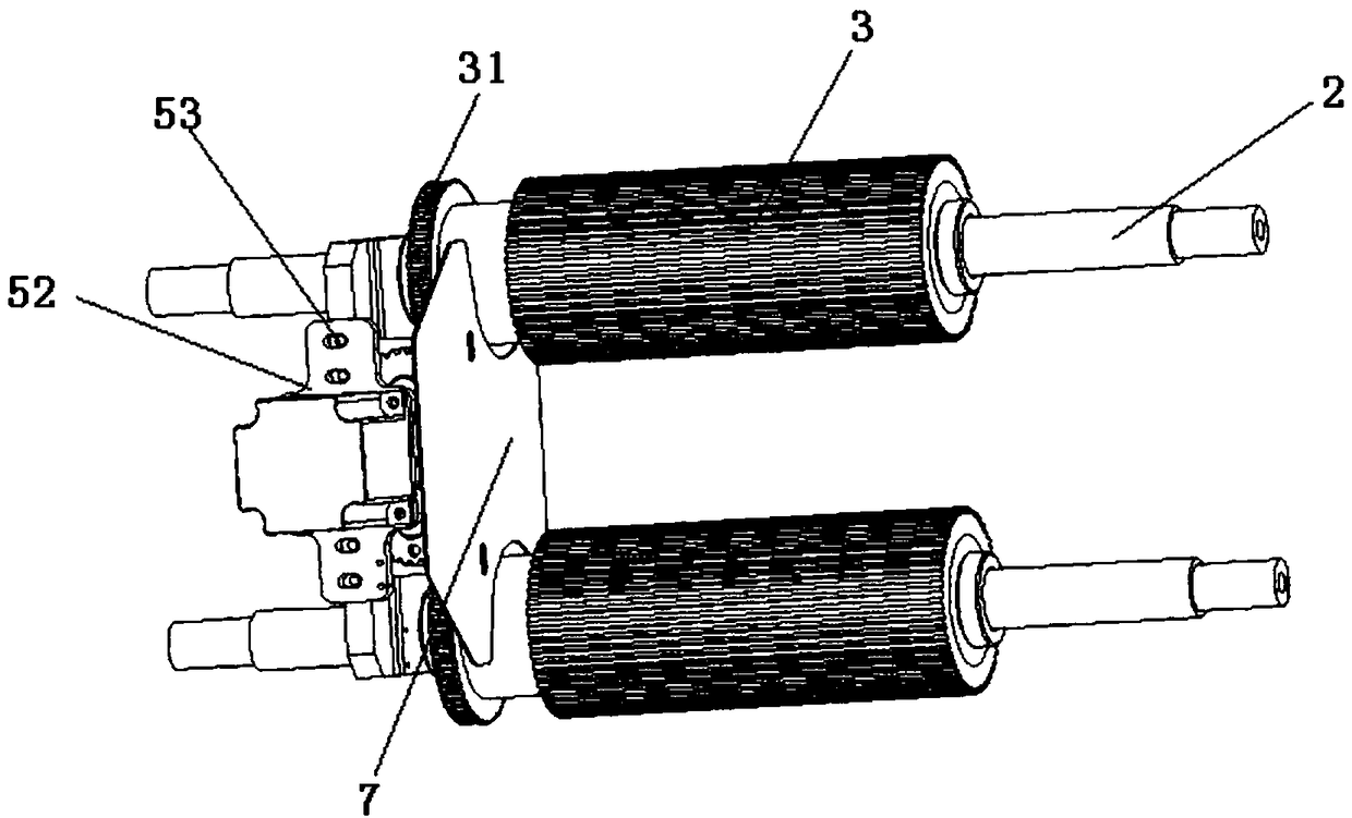 Glove machine needle drum worm structure