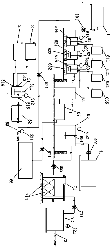 Industrial wastewater purification system for lithium battery