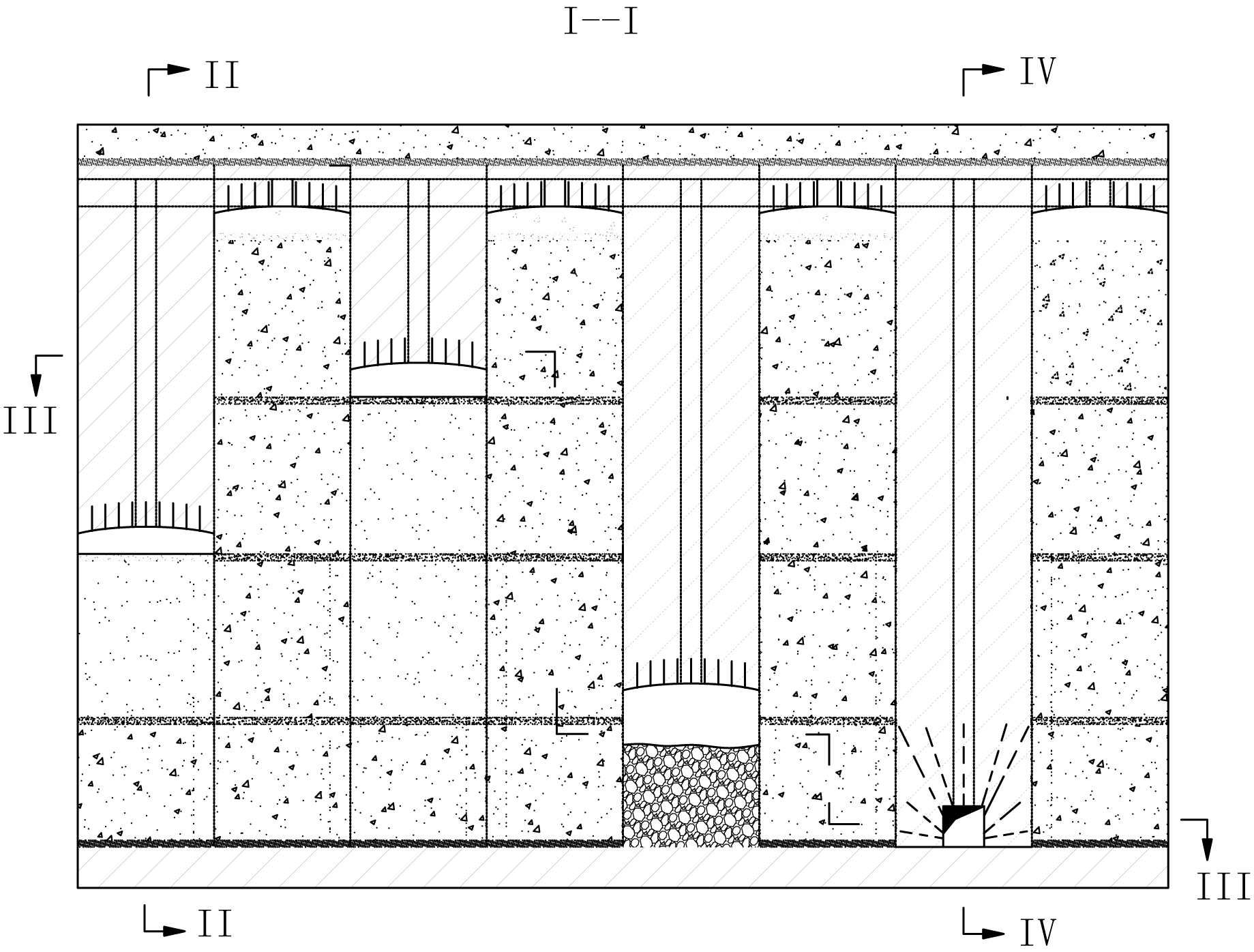 Layered top-controlling filling mining method for residual ores in deep hole in diskless area