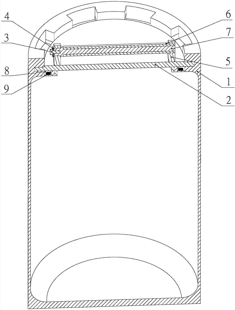 Spiral compaction sealing type quick-opening device