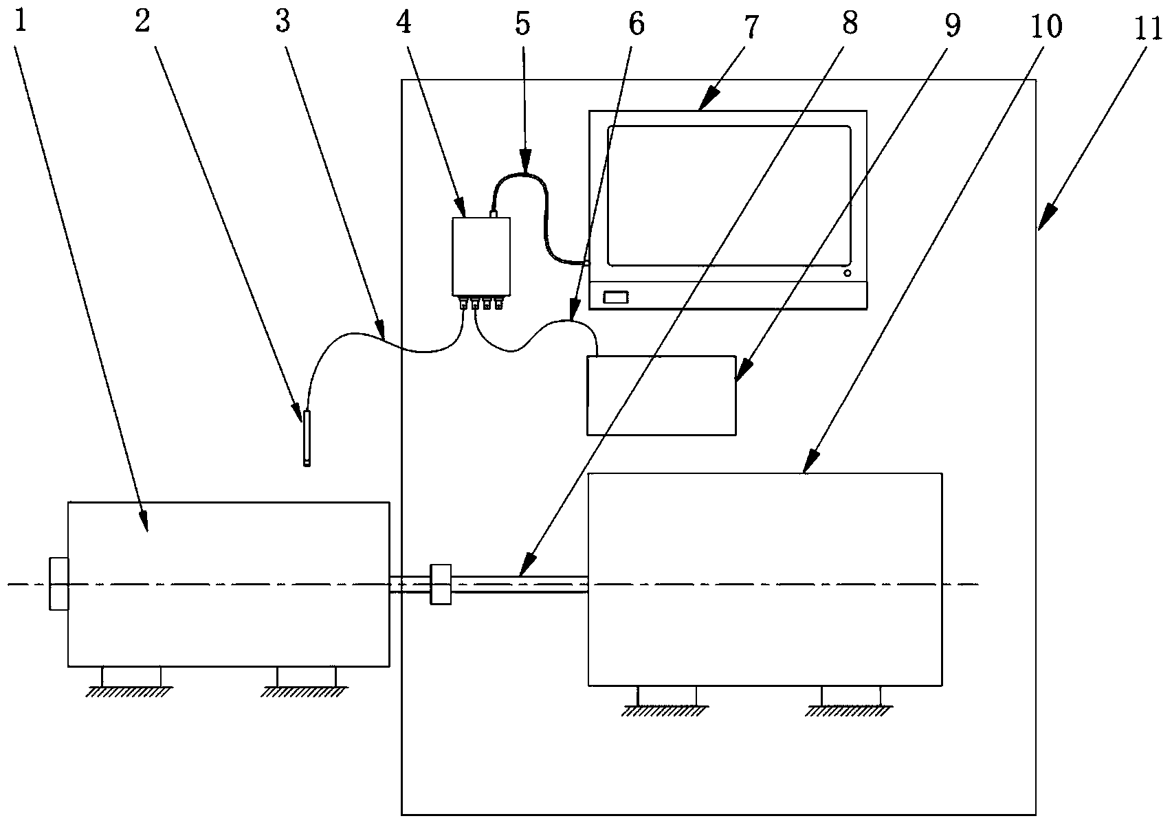 Abnormal engine sound fault on-line diagnostic system and diagnostic method