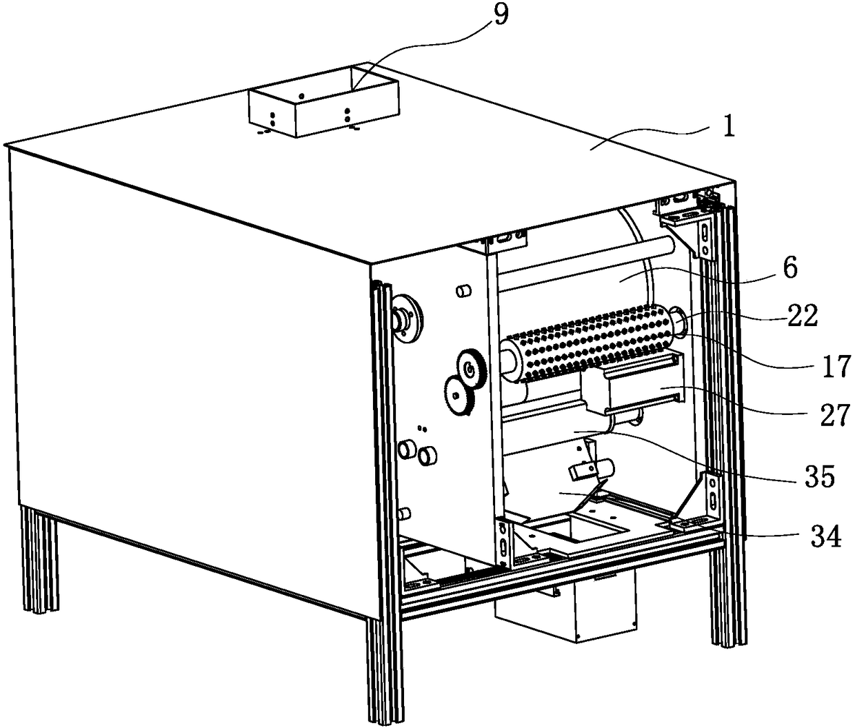 Full-automatic double-side flattening banknote settling machine