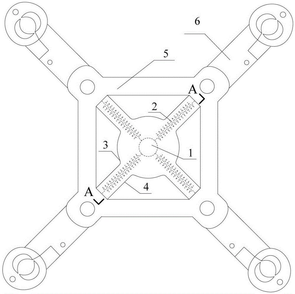 Collision energy-dissipation spacing rod