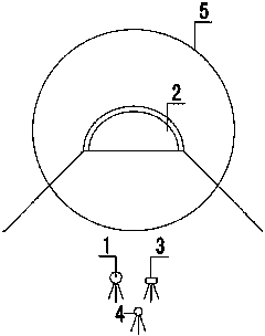 Method for measuring brightness outside highway tunnel