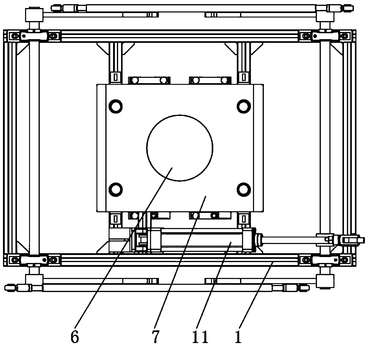 An intelligent robot grabbing structure