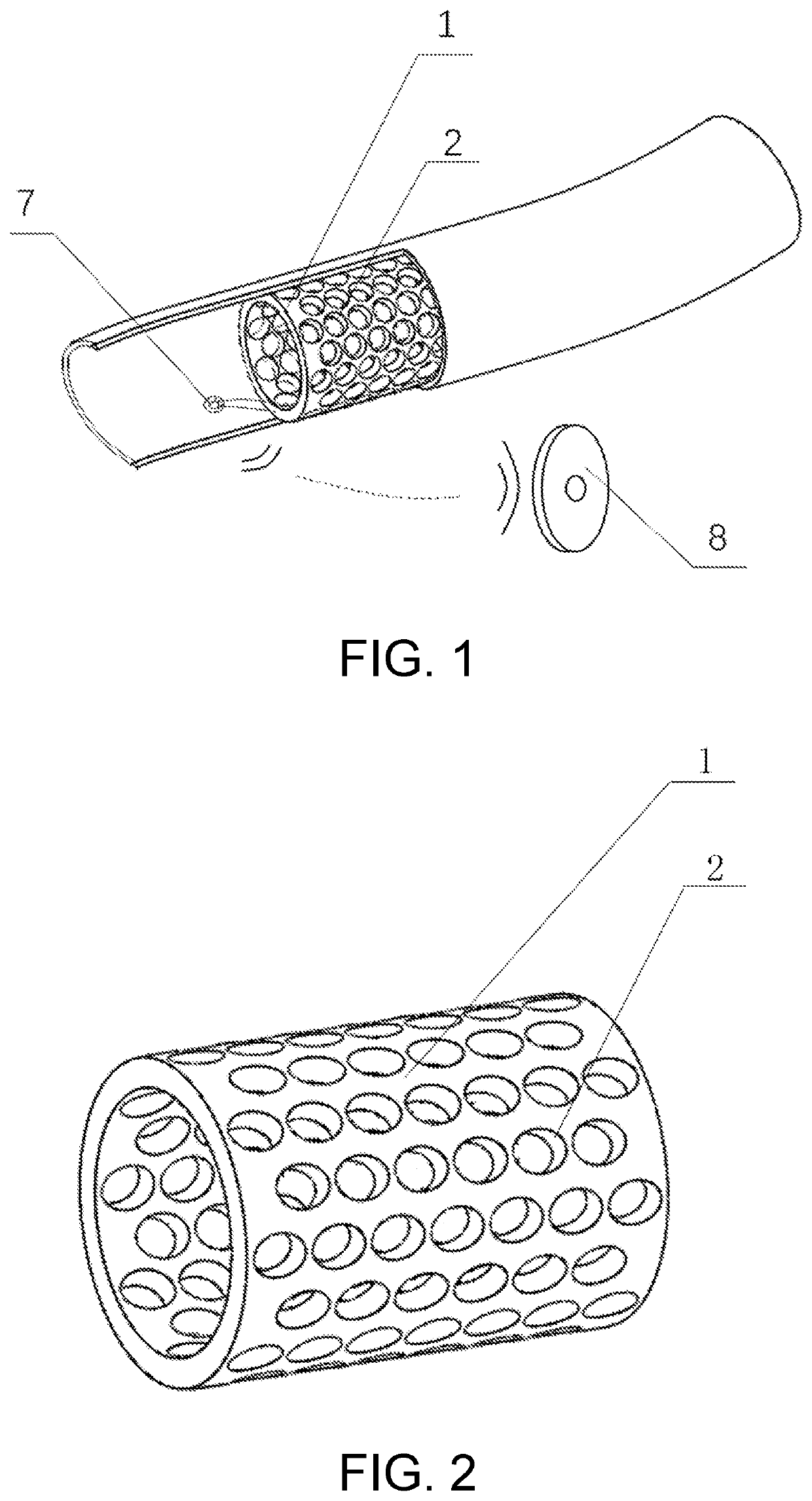 Vasospasm monitoring device based on triboelectrification technology