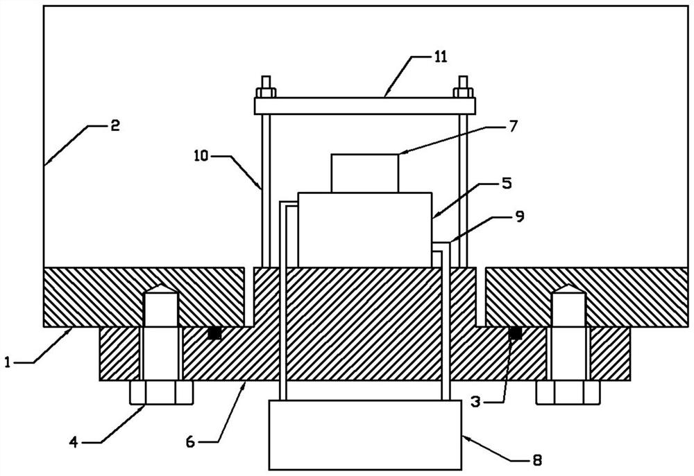 Pressing machine used in sealed shielding glove box