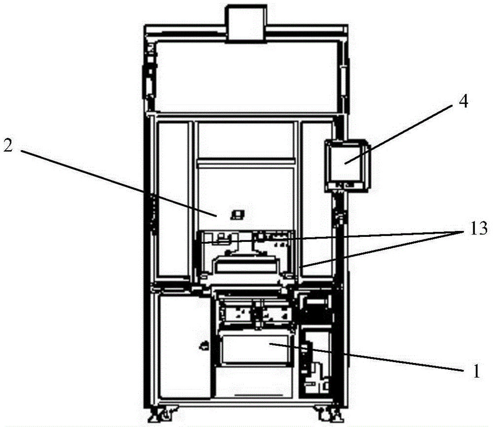 PCB online testing device and PCB online testing method