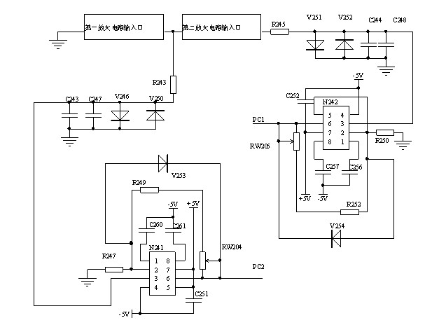 Detection and amplification device for micro current