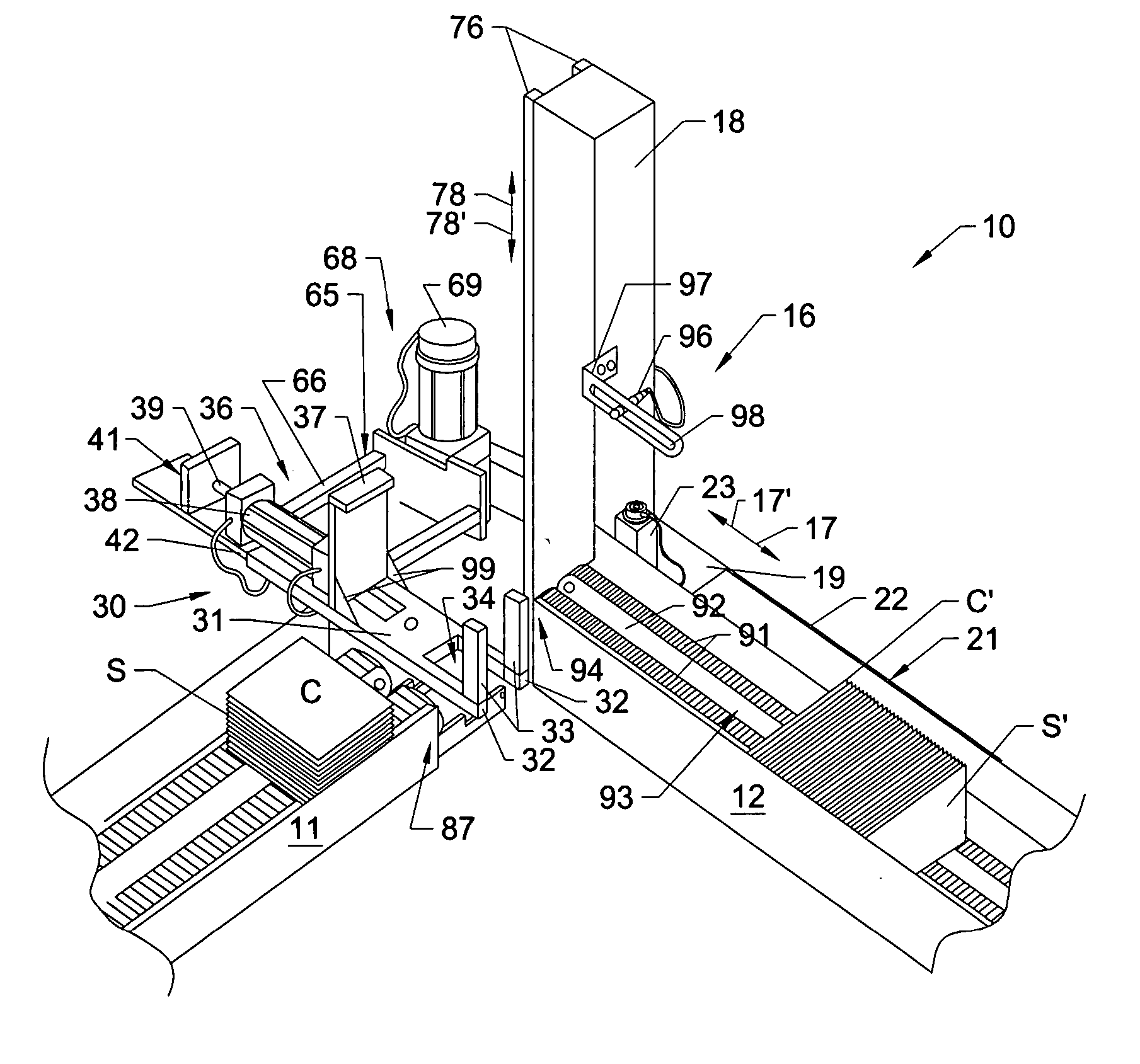 Automatic carton magazine loading system