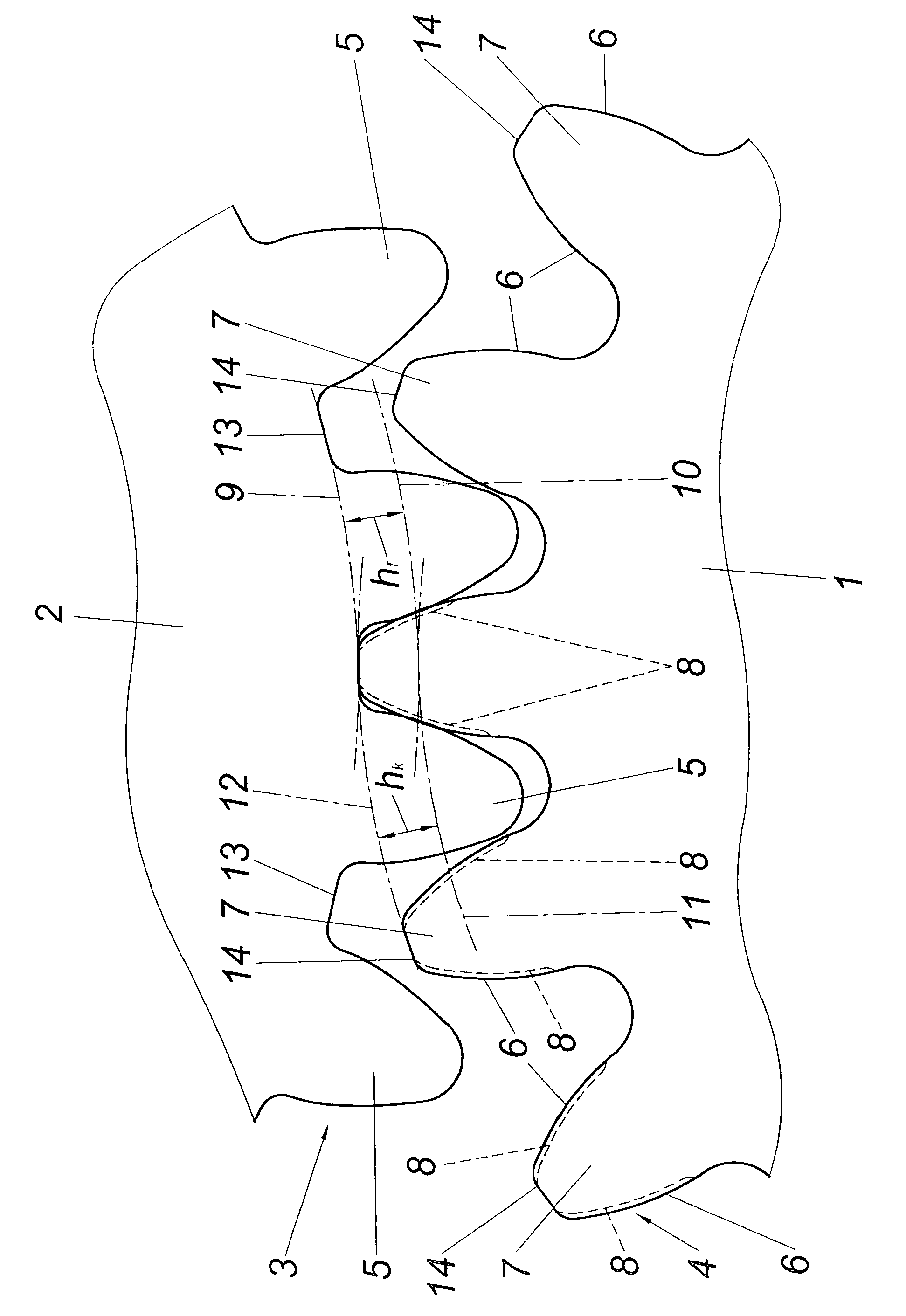 Method for densifying teeth of a gear wheel