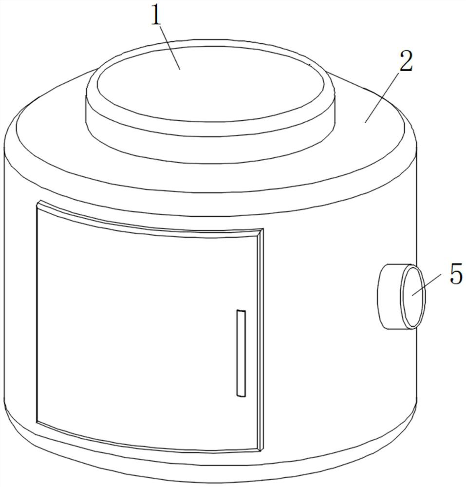 Auxiliary discharging and circulating drying device for bio-organic fertilizer