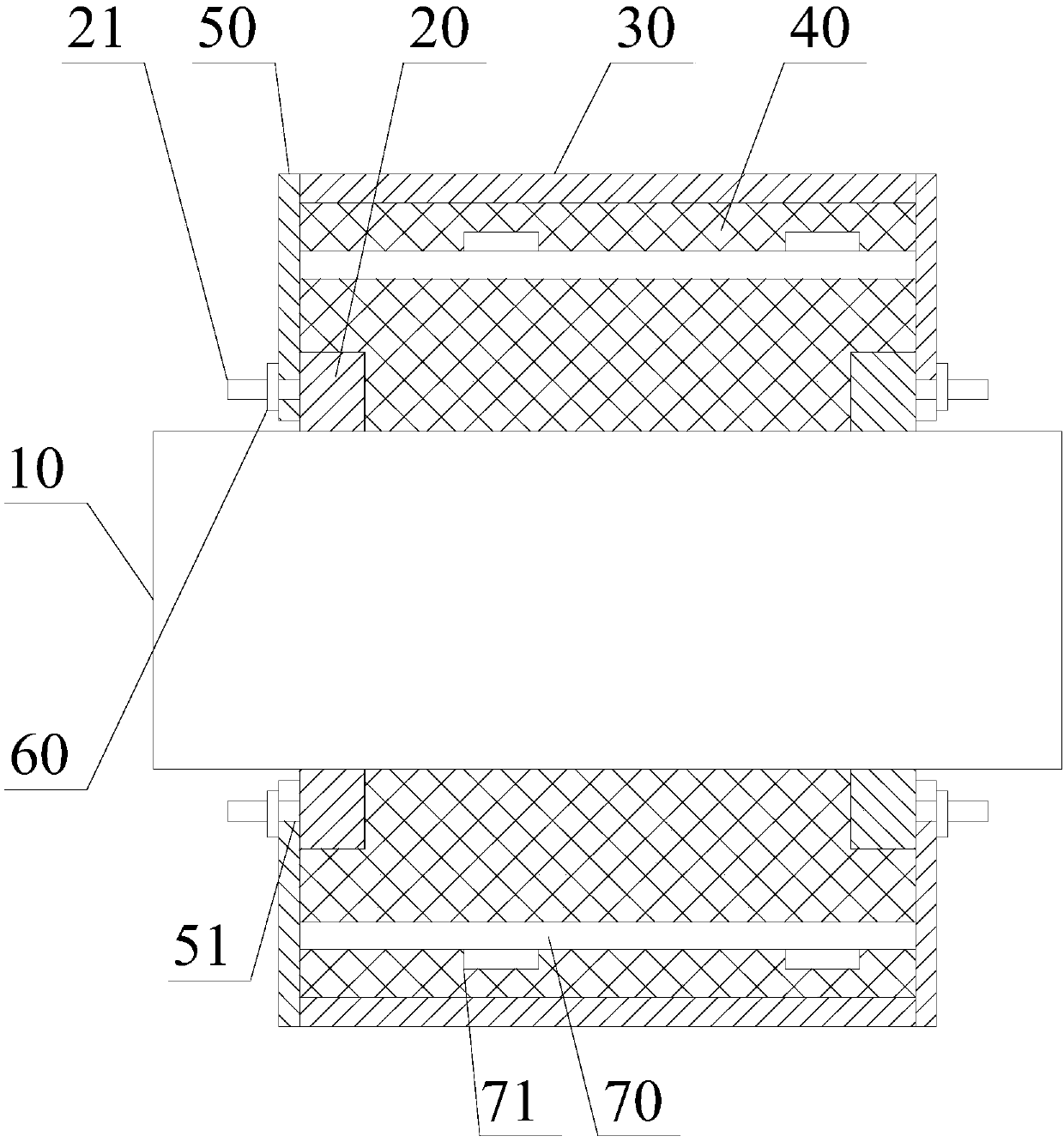 Axle protection structure