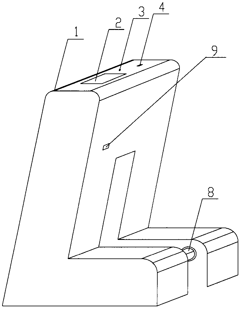 Swipe-style electric vehicle anti-theft parking pile with charging function