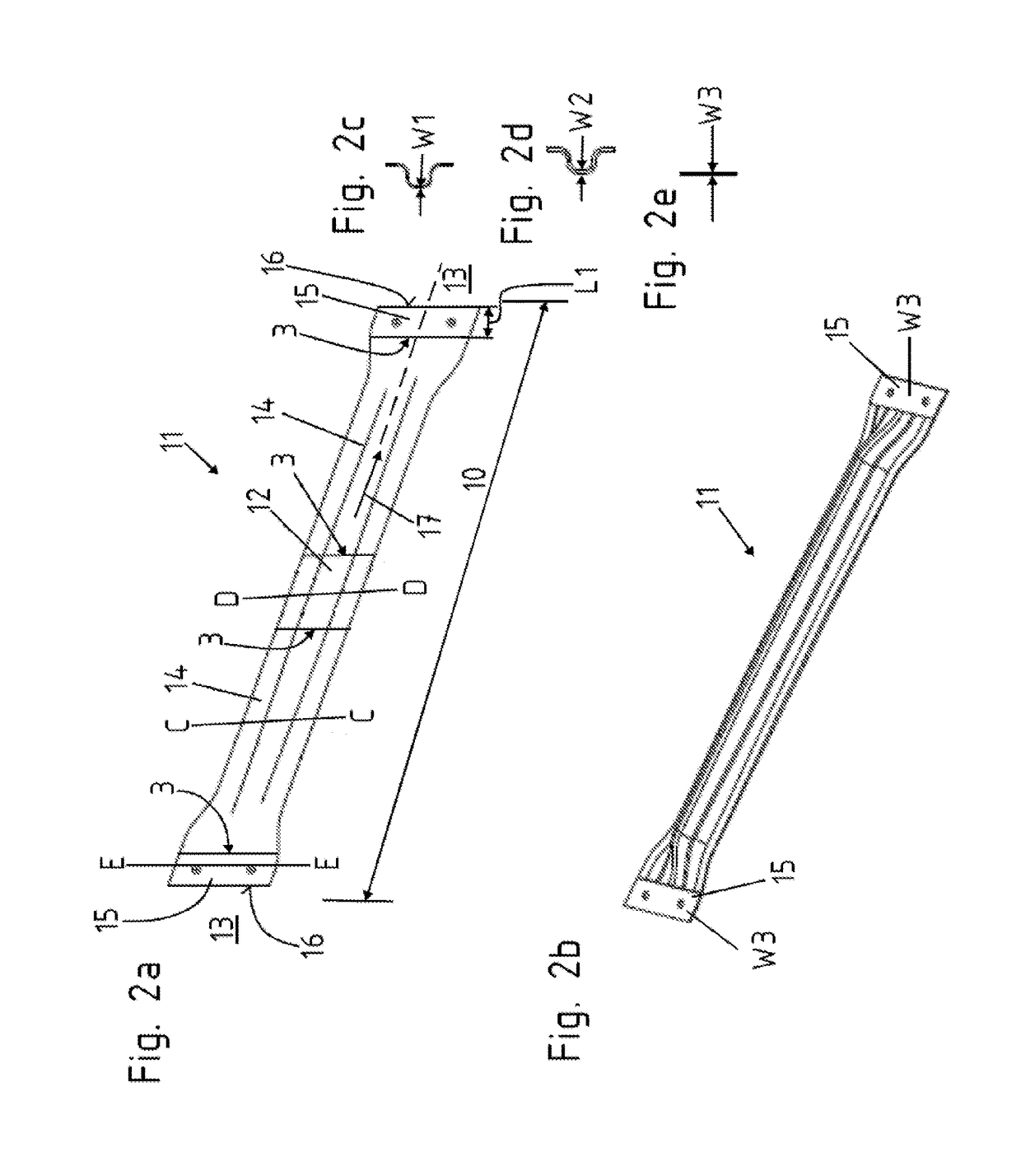 Impact beam and method for producing an impact beam