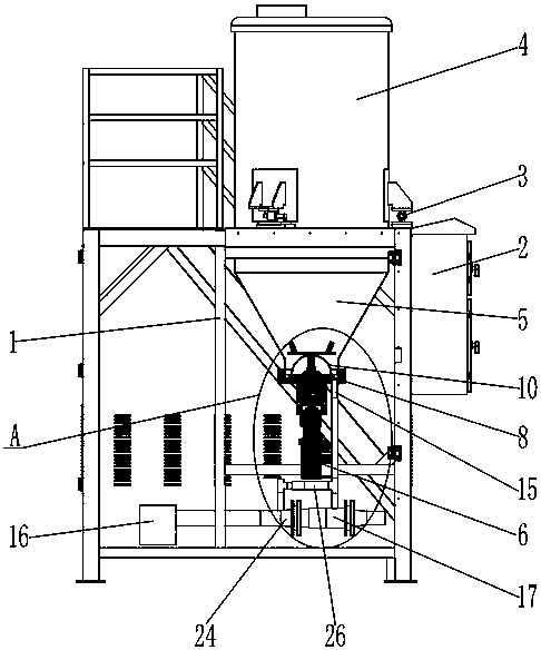 Activated carbon feeding equipment having environmentally friendly function