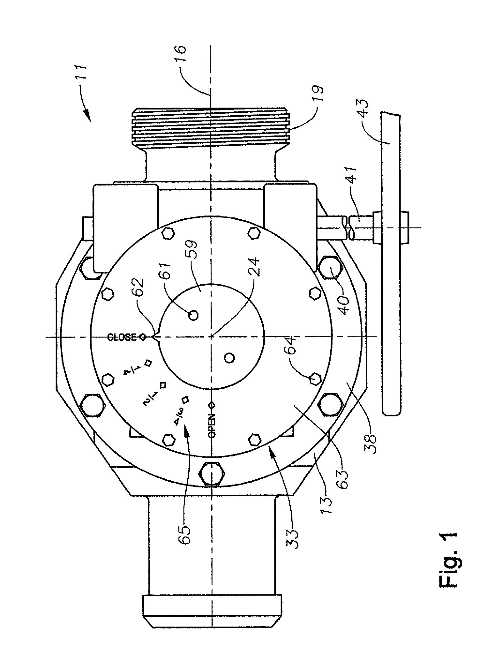 Plug valve indicator