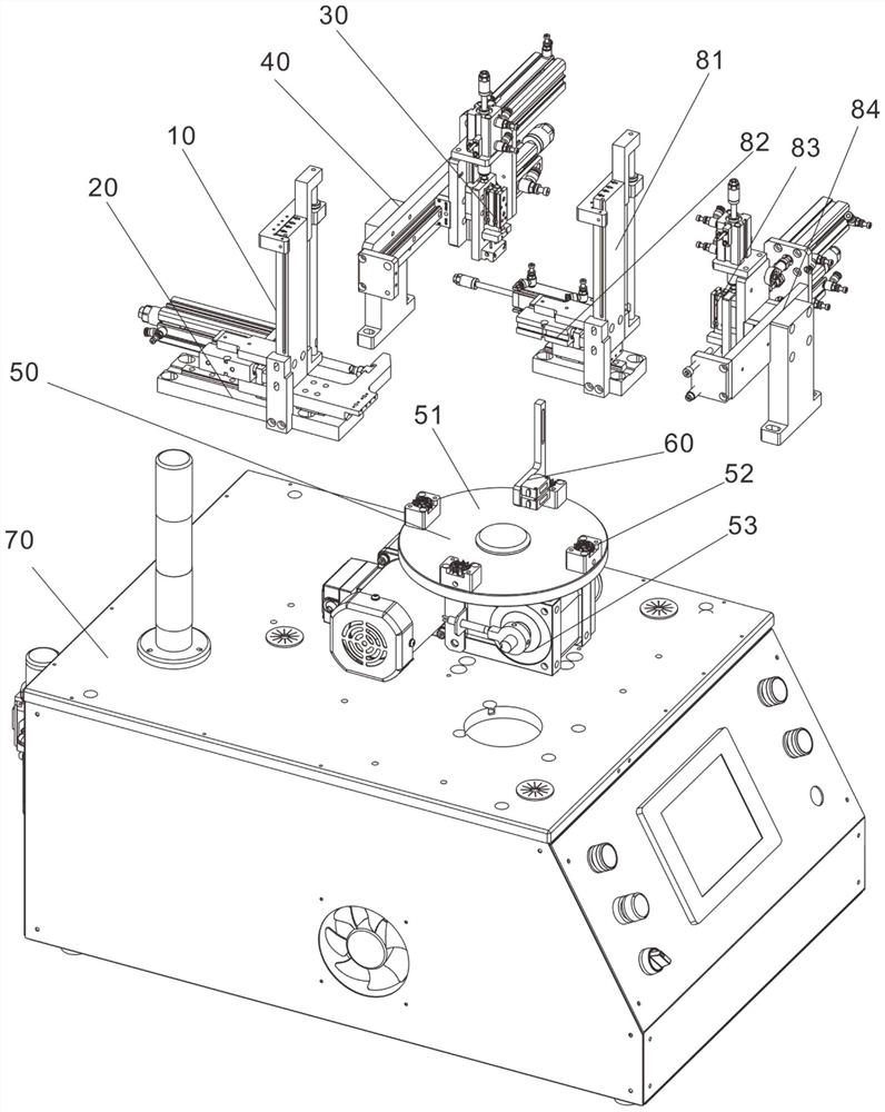 Magnetic core assembly equipment and corresponding use method