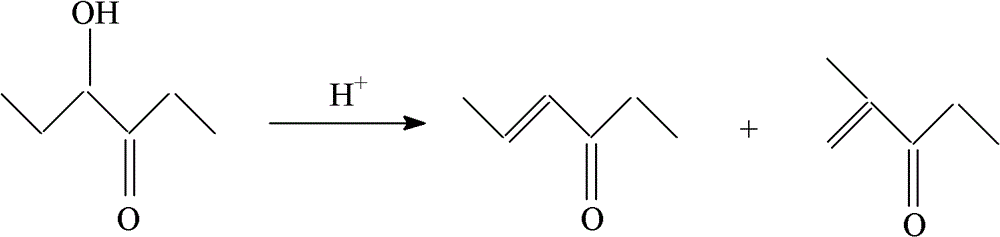 Method for catalytic dehydration of 4-hydroxy-3-hexanone