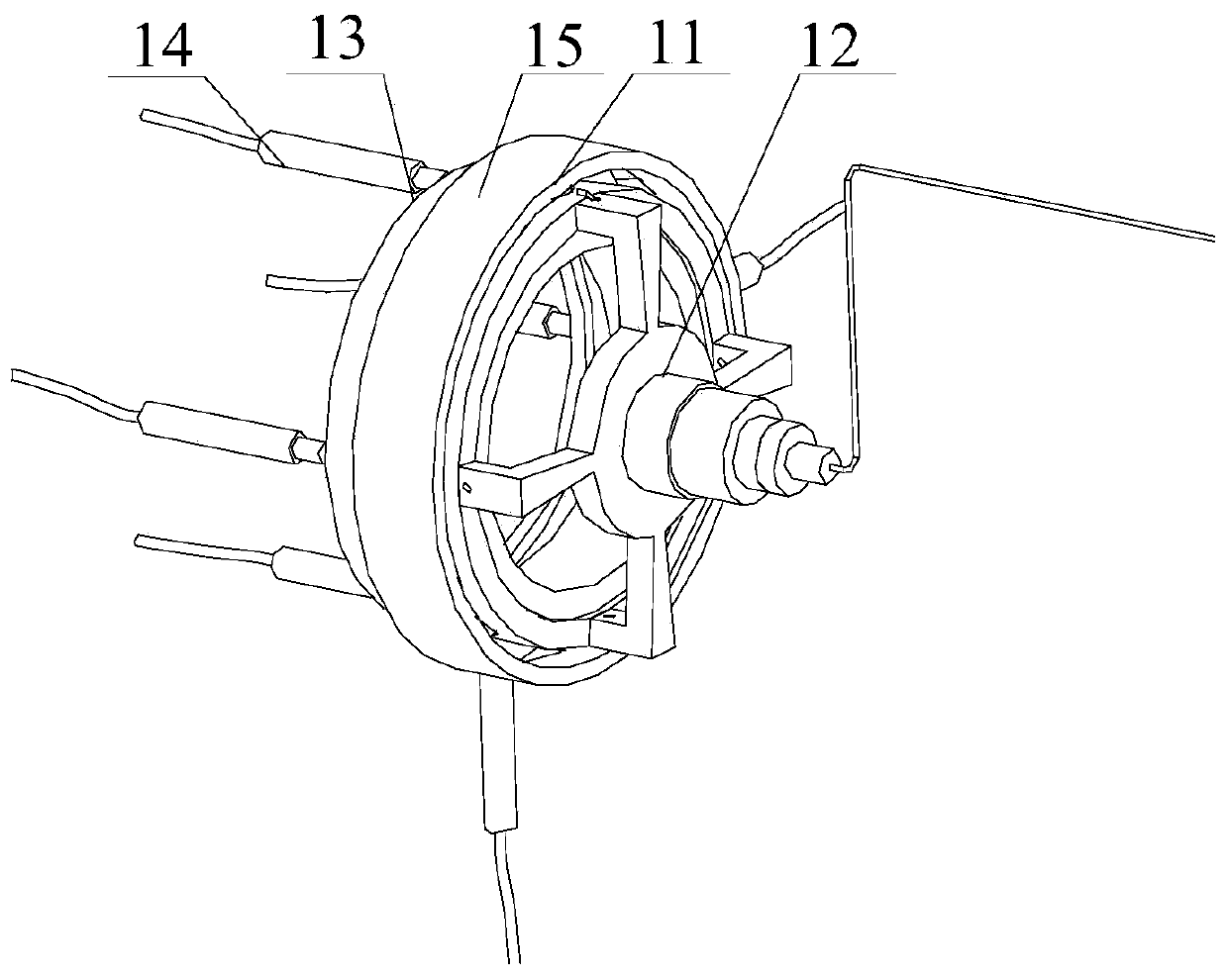 Multi-physical field dynamic parameter test device for rolling bearing cage