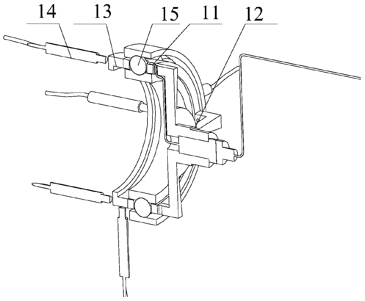 Multi-physical field dynamic parameter test device for rolling bearing cage