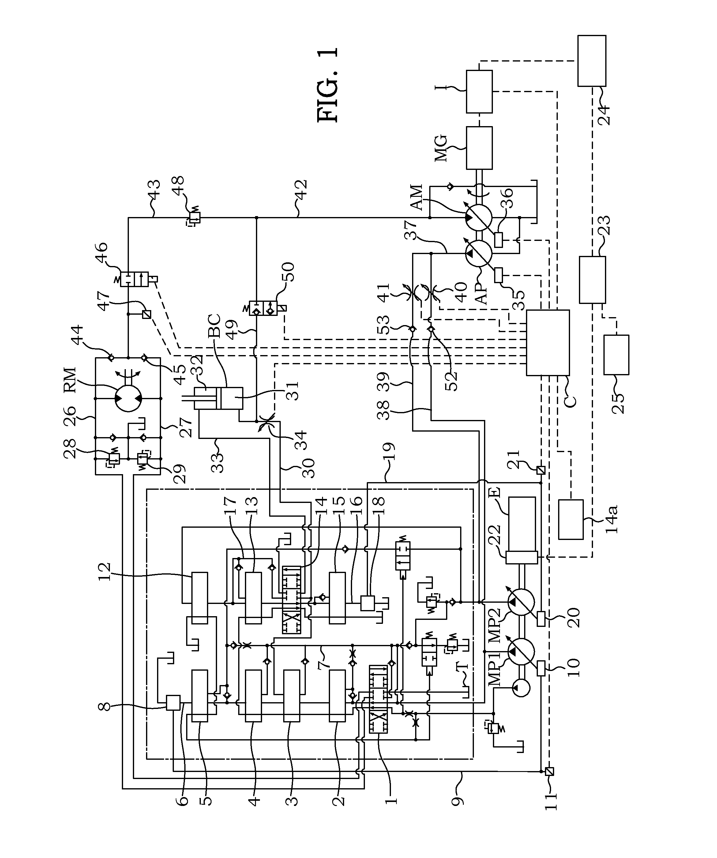 Control system for hybrid construction machine