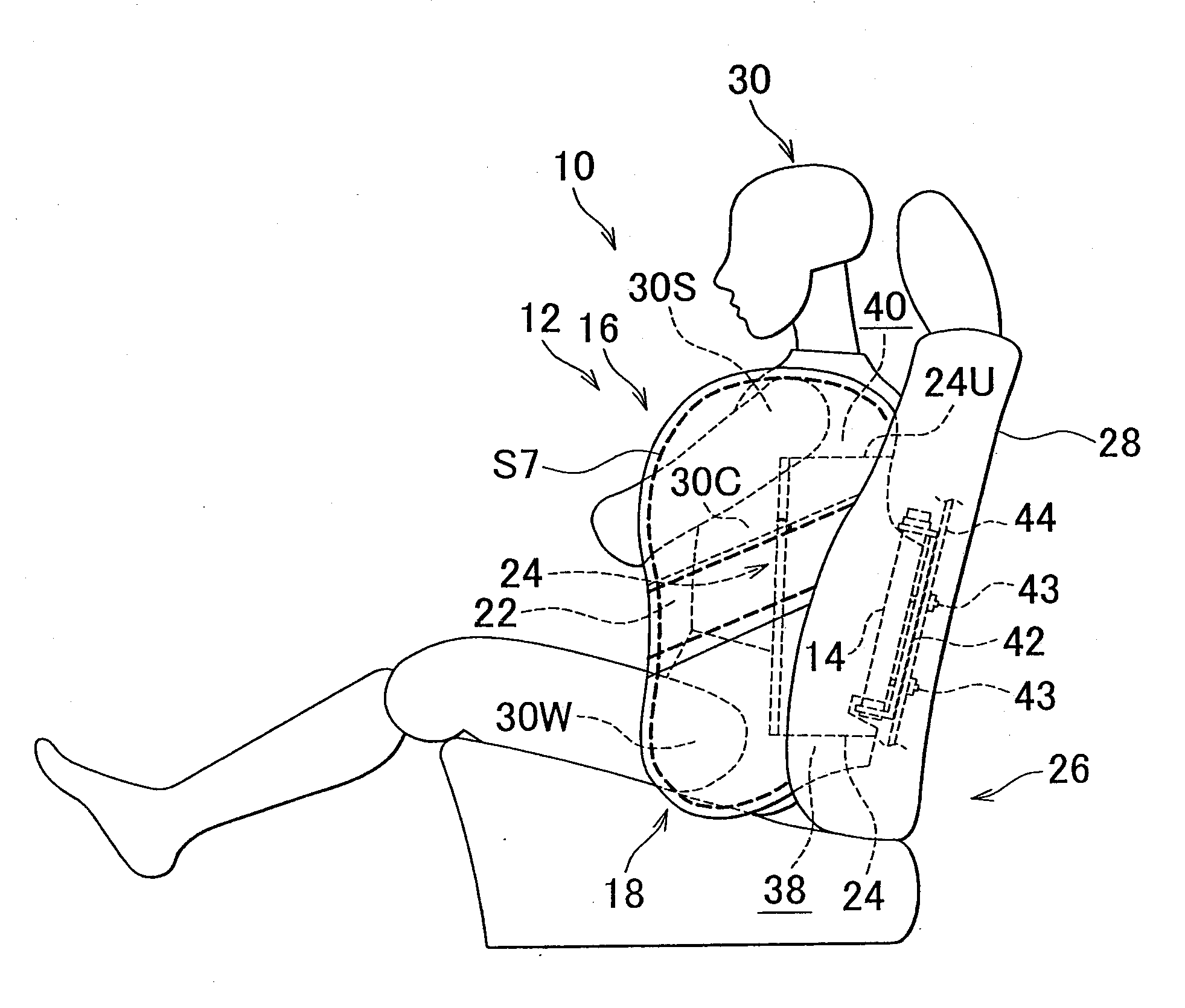 Side air bag apparatus and manufacturing method of a side air bag