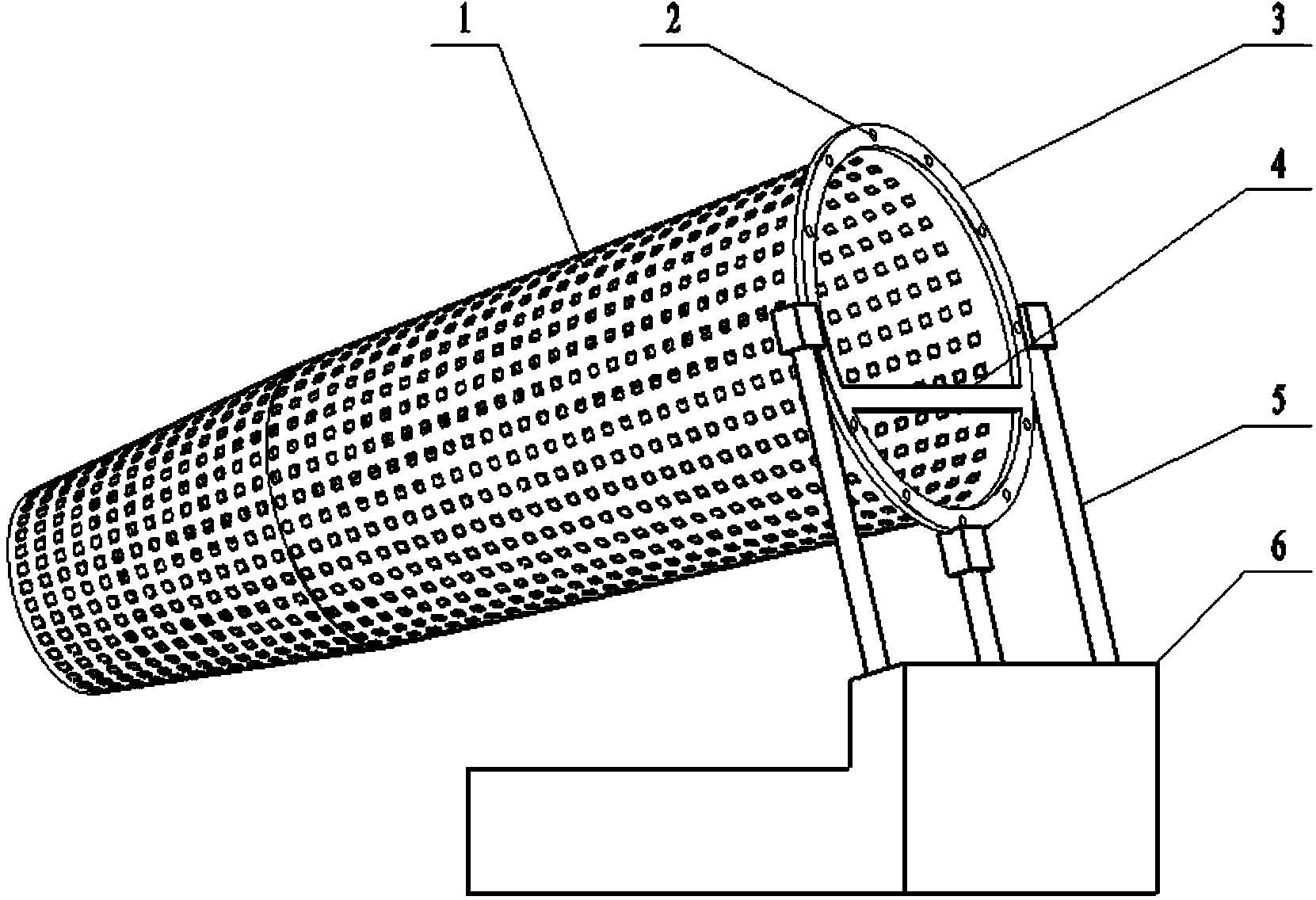 Simple peanut threshing device