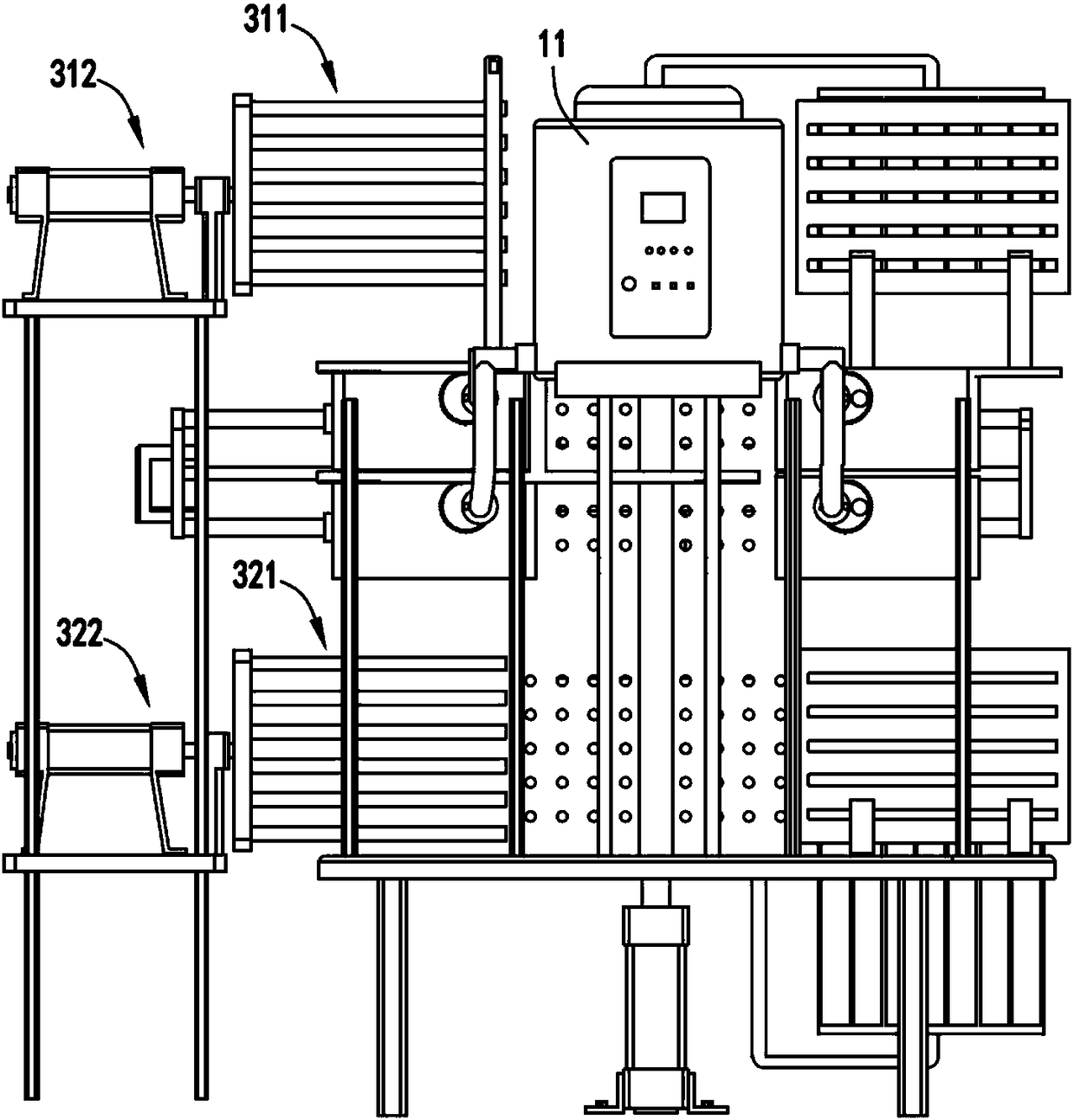 Modified master batch granulating system and technology capable of degrading express waybill labeling paper