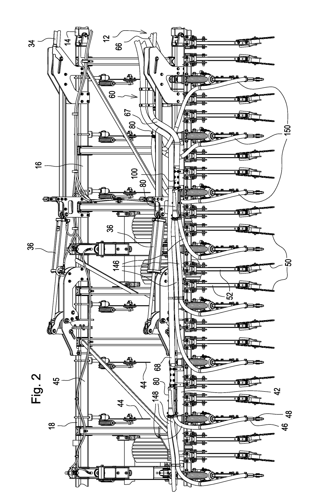 Commodity splitter for an air delivery system