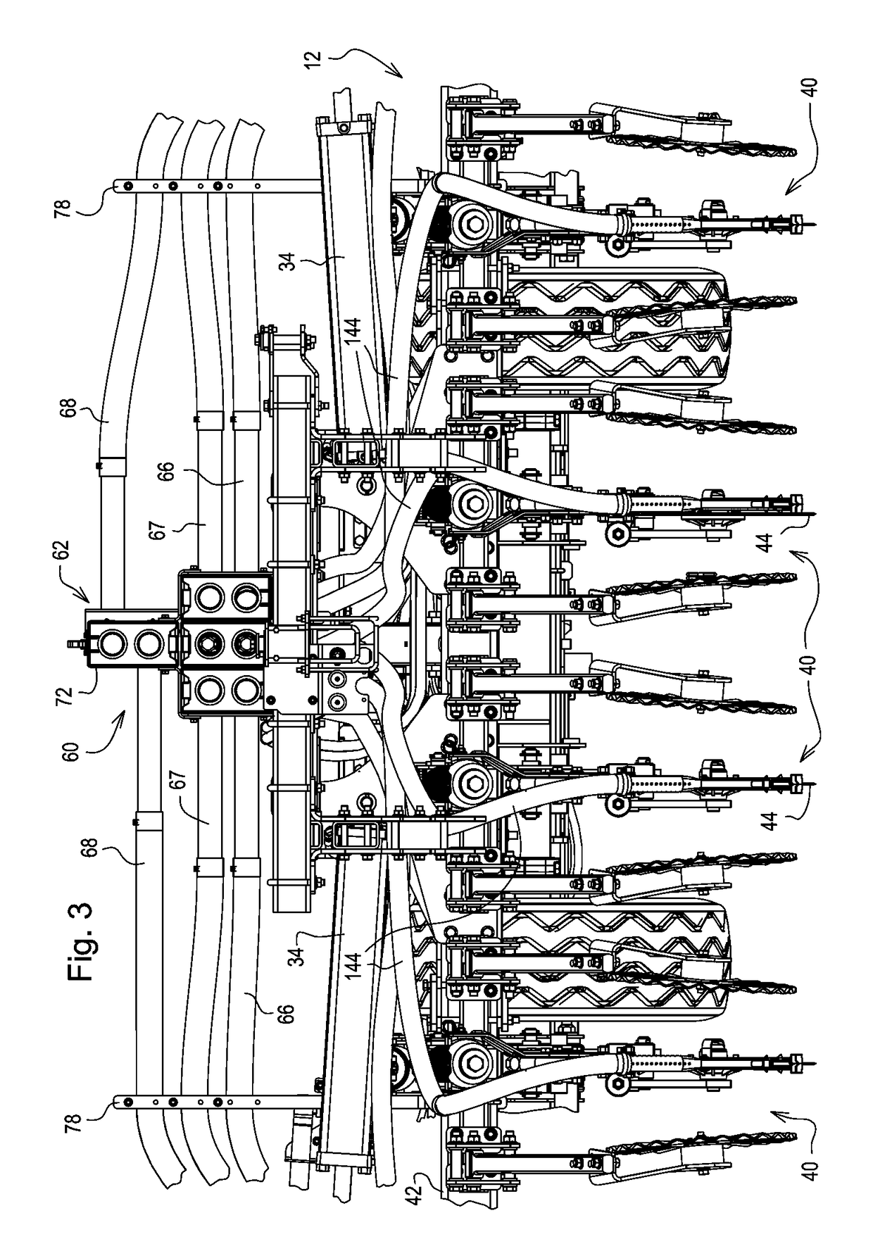 Commodity splitter for an air delivery system