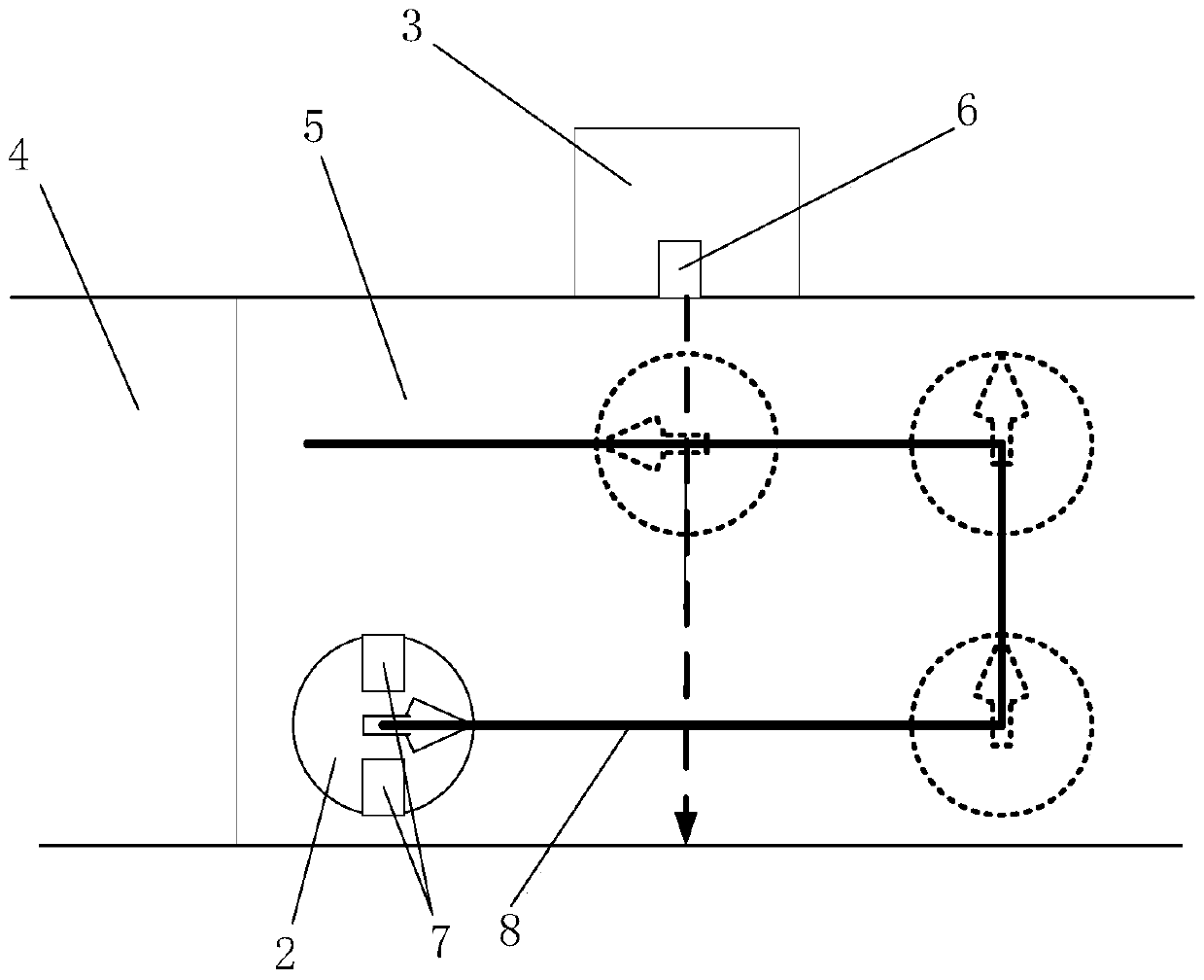 An automatic and safe charging system for a forage pusher