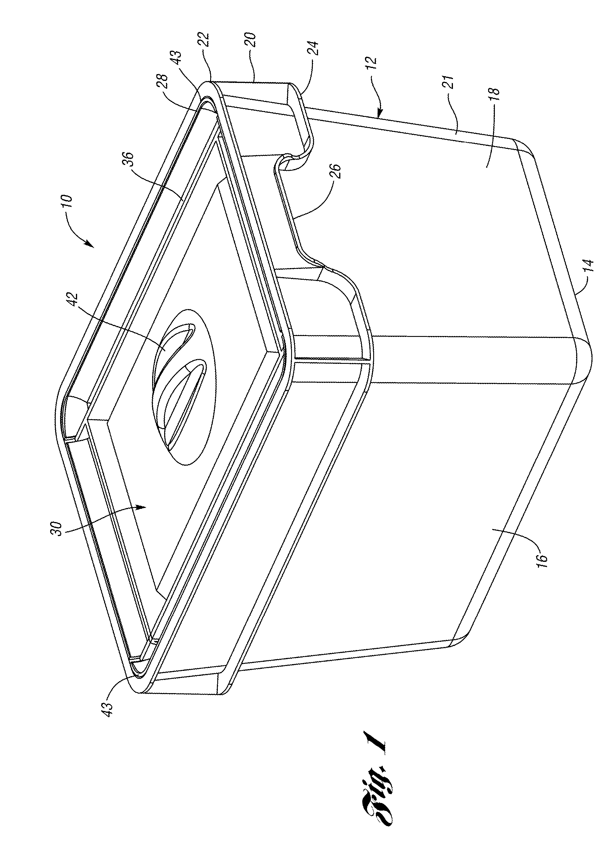 Container with collapsible lid