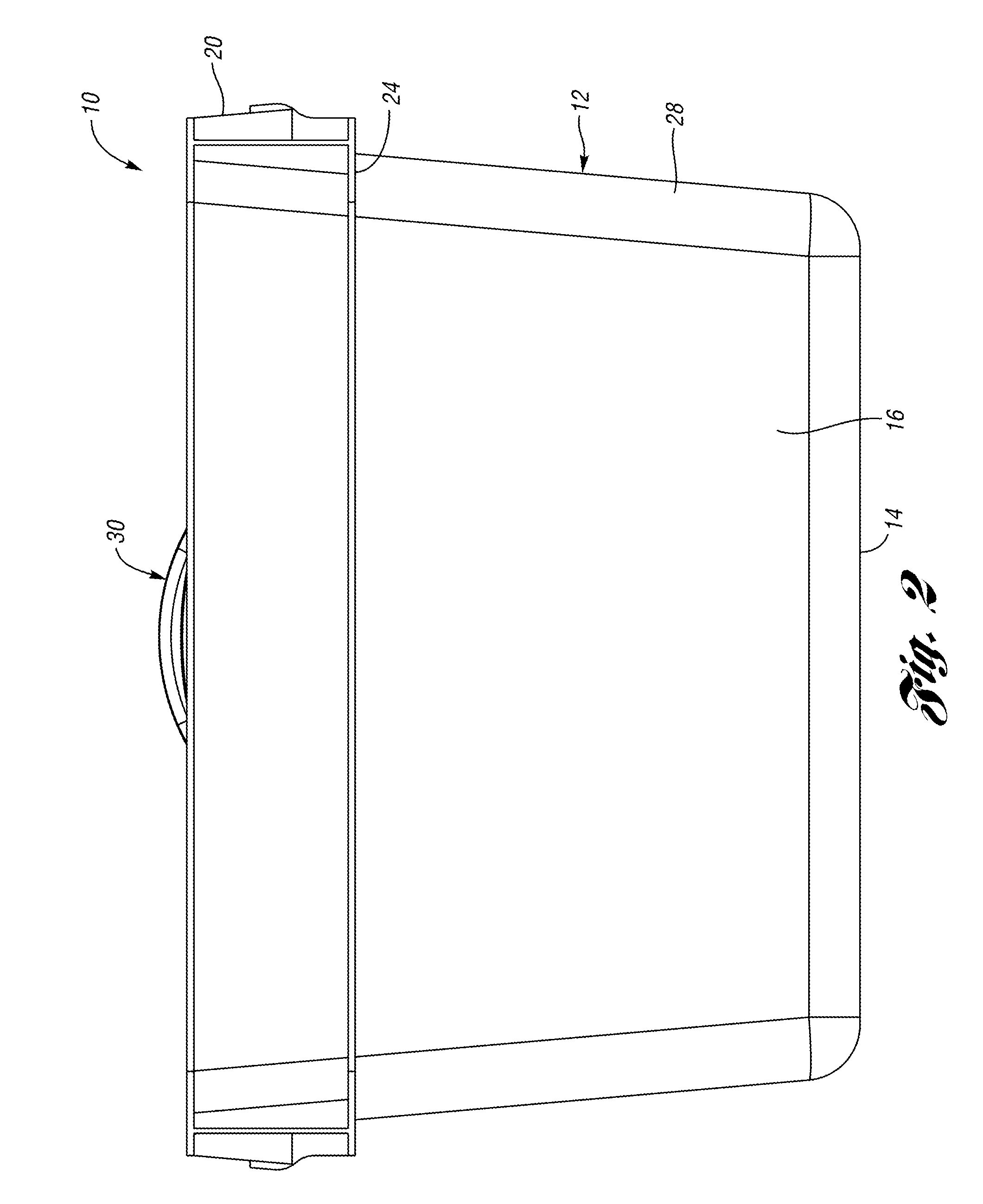 Container with collapsible lid